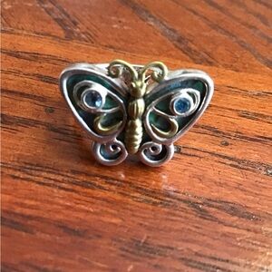 Echo of a Dreamer Butterfly Ring Sterling +Bronze